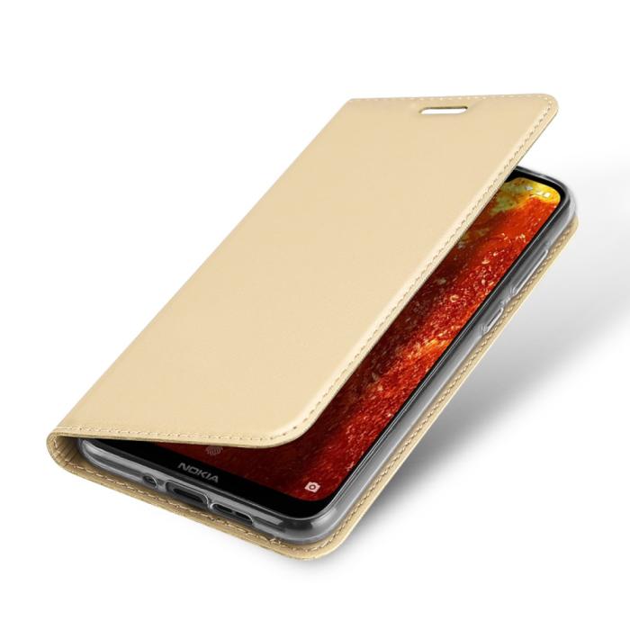 Bild 4, Nokia 8.1 - DUX DUCIS Plånboksfodral - Guld