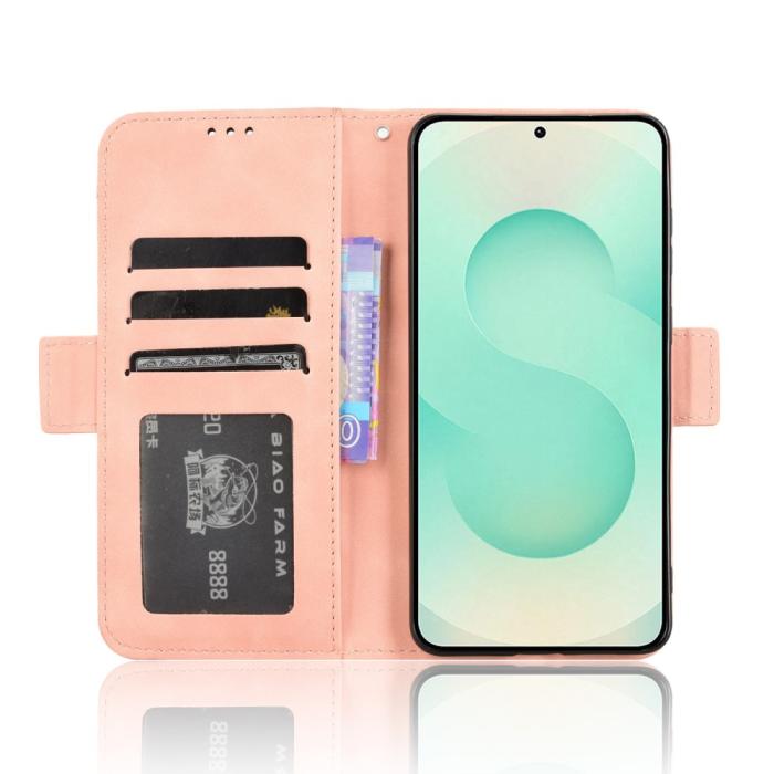 Bild 3, Samsung Galaxy S25 Edge Fodral Med Avtagbart Kortfodral Rosa