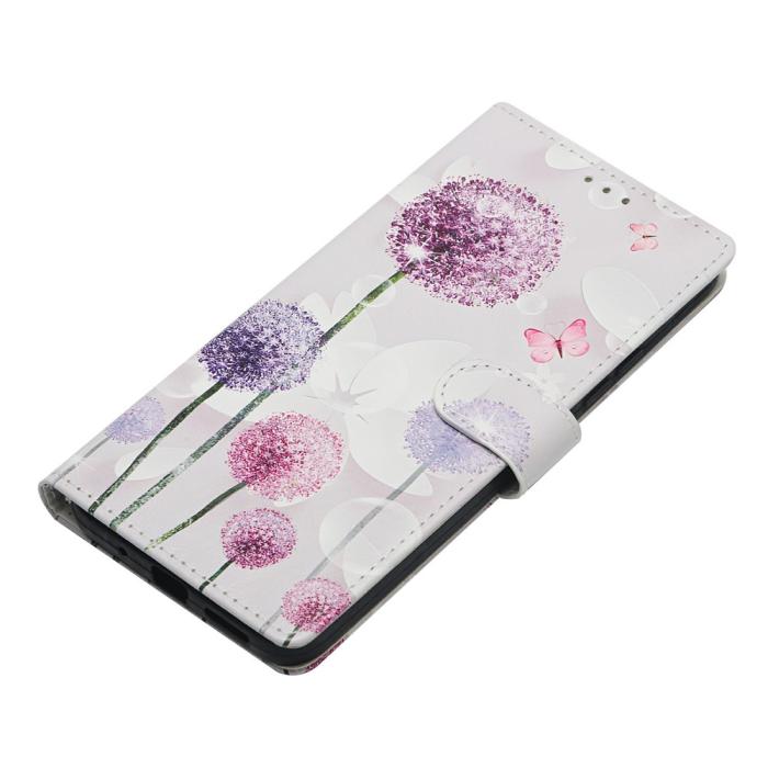 Bild 3, Xiaomi 17 Fodral Läder Maskrosor Rosa/Lila