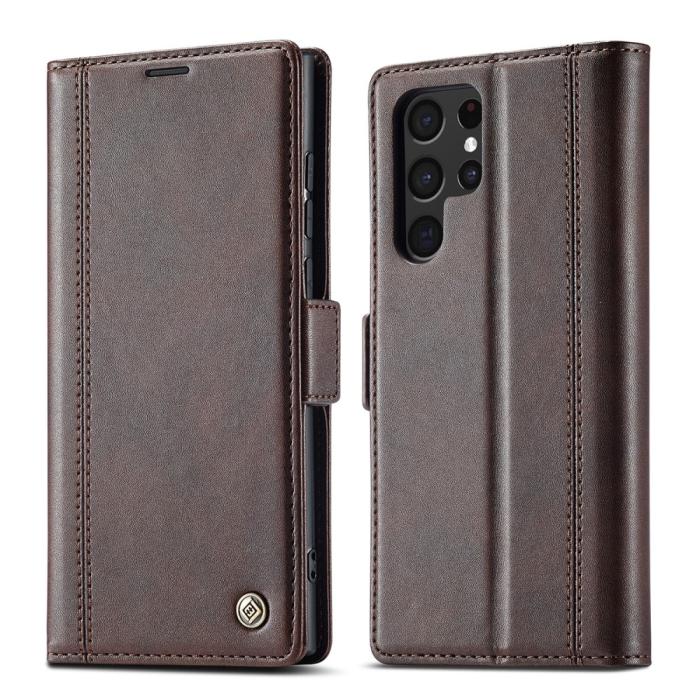Bild 1, LC.IMEEKE Samsung Galaxy S22 Ultra Fodral Läder Brun