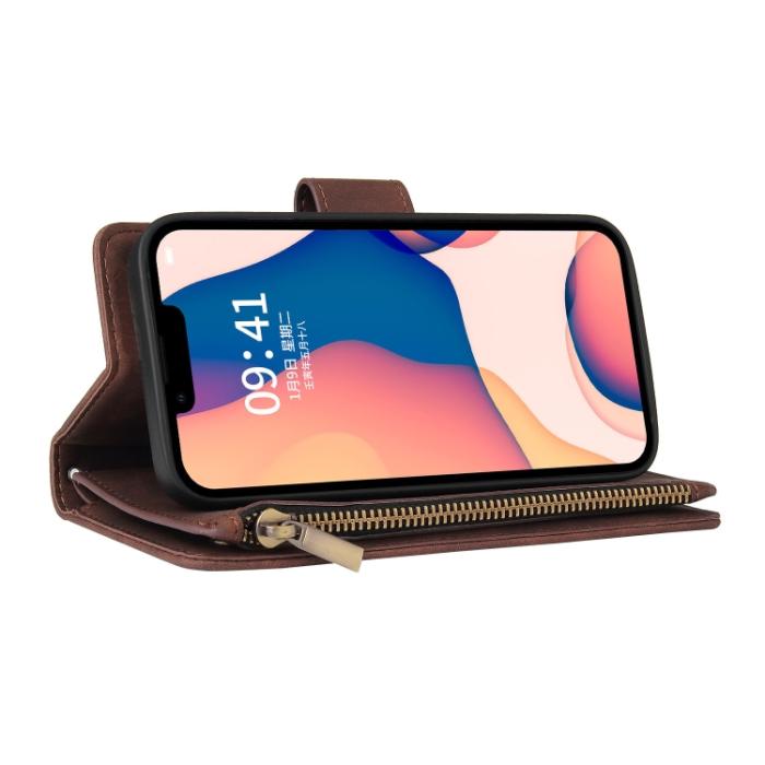 Bild 5, iPhone 14 Plus Fodral Multifunktionellt Brun
