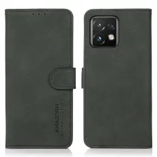KHAZNEH Motorola Edge 40 Pro 5G Fodral Retro L&auml;der Gr&ouml;n