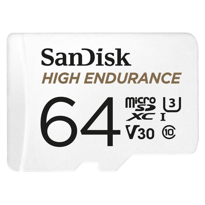 Bild 4, SanDisk MicroSDXC 64 GB High Endurance med adapter