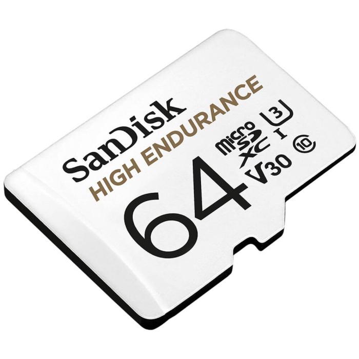 Bild 5, SanDisk MicroSDXC 64 GB High Endurance med adapter