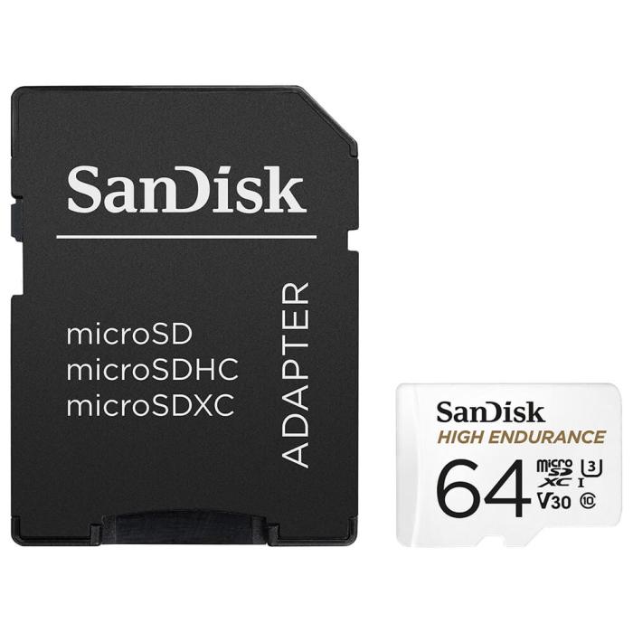 Bild 6, SanDisk MicroSDXC 64 GB High Endurance med adapter