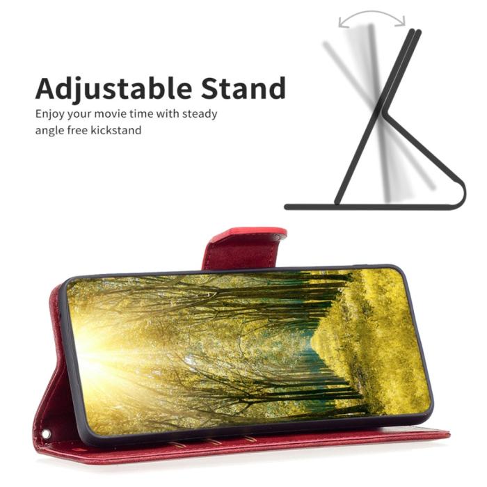 Bild 3, Xiaomi Redmi 12C 4G Fodral Shark Solid Läder Röd