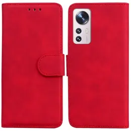 Xiaomi 12 Pro Fodral Skin Touch Röd