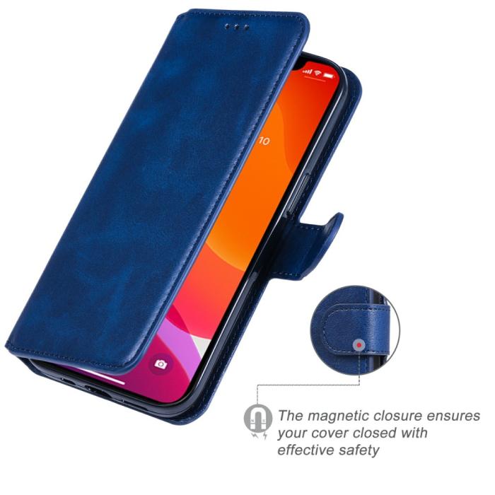 Bild 2, iPhone 13 Fodral Läder Blå