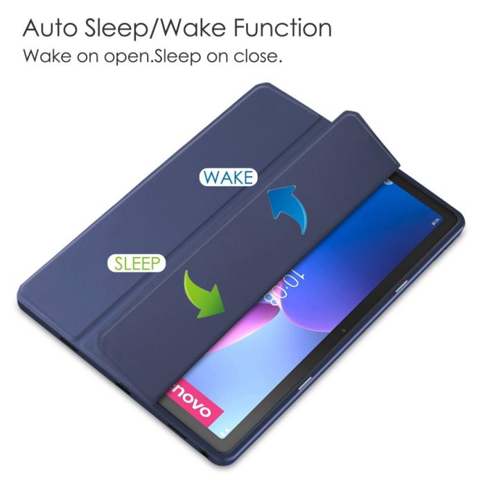 Bild 4, Lenovo Tab M10 Plus Gen 3 Fodral Tri-Fold Hybrid Mörk Blå