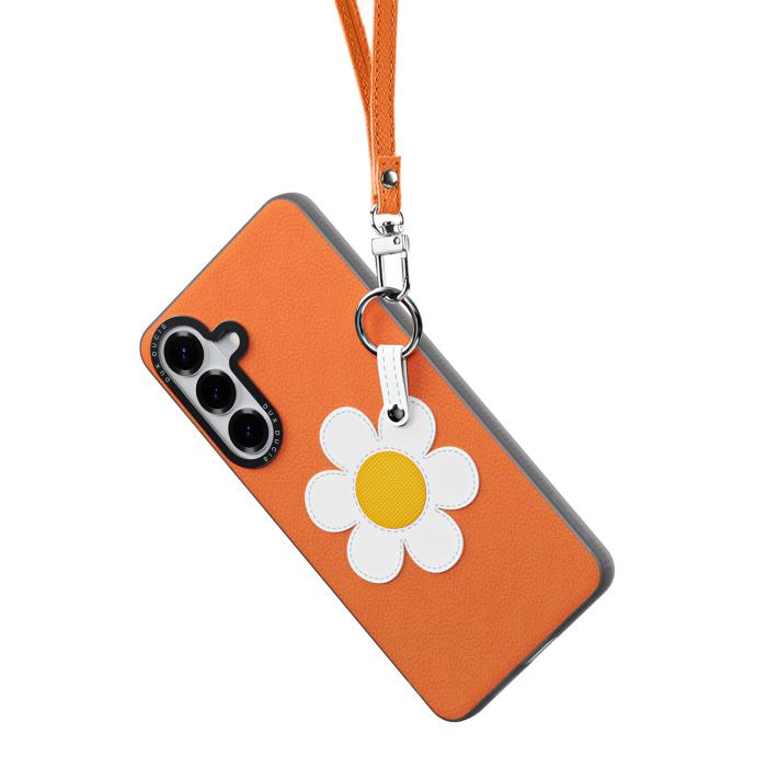 Bild 3, DUX DUCIS Samsung Galaxy S26 Skal PU-Läder Prästkrage Orange
