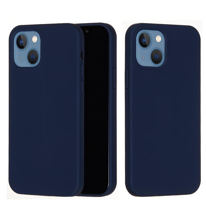 Bild 2, iPhone 13 Skal Liquid Silikon Mörk Blå