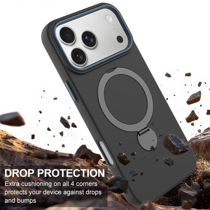 Bild 4, iPhone 17 Pro Skal MagSafe Kickstand Hybrid Svart