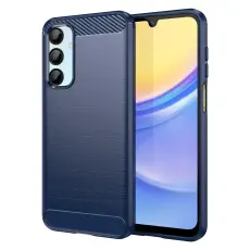 Samsung Galaxy A16 Skal Borstad St&aring;l Bl&aring;