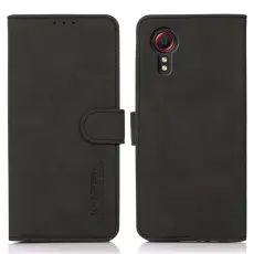 KHAZNEH Samsung Galaxy Xcover 7 Fodral L&auml;der Svart