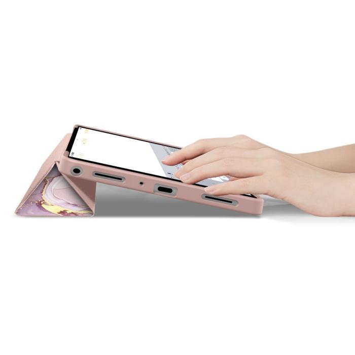 Bild 6, Tech-Protect Galaxy Tab A11 Plus/A9 Plus Fodral SmartCase Marble