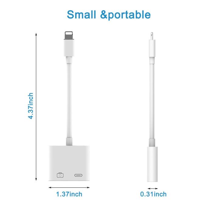 Bild 4, Lightning Till USB 3-kameraadapter Vit