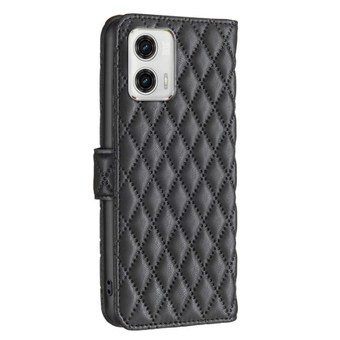 Bild 3, Motorola Moto G73 5G Fodral Diamond Läder Svart
