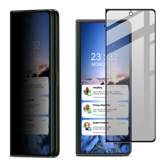Bild 4, IMAK Galaxy Z Fold 5 Skärmskydd Härdat Glas Privacy