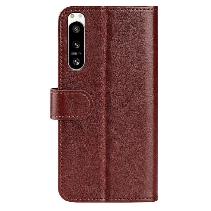 Bild 6, Sony Xperia 5 IV Fodral Crazy Horse Läder Brun