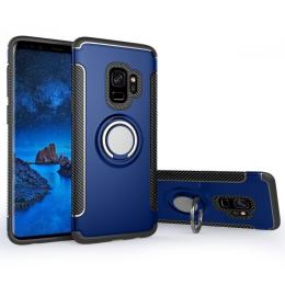 Samsung Galaxy A6 Plus - Ring Skal - Mörk Blå