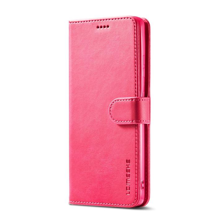 Bild 2, Samsung Galaxy S21 Ultra - LC.IMEEKE Läder Fodral - Rosa