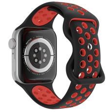 Sportarmband Dual-Color Apple Watch 42/44/45/49 mm (M/L) Svart/Röd