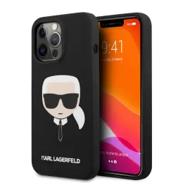 Karl Lagerfeld iPhone 13 Pro Skal Liquid Silikon Svart