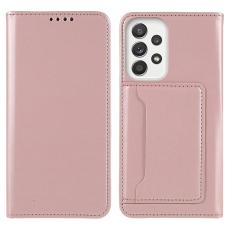 Samsung Galaxy A53 5G Fodral Skin Touch Med Kortfack Roséguld