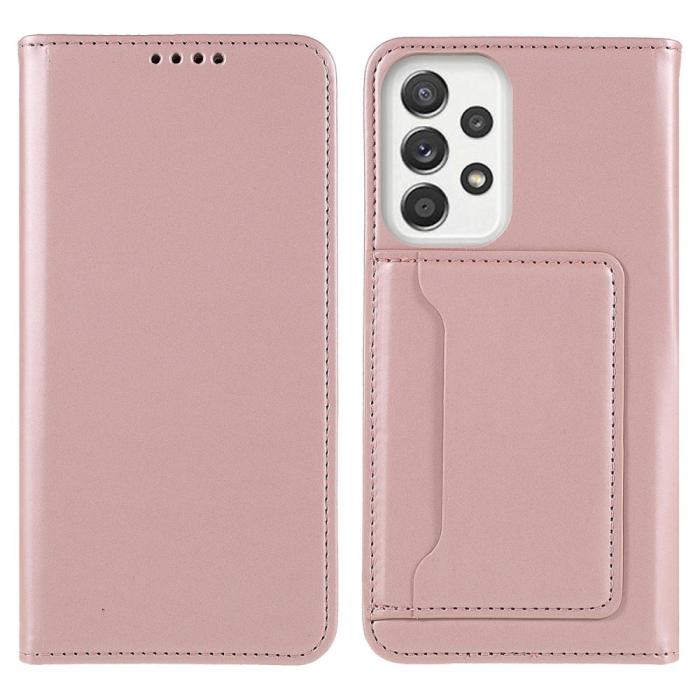 Bild 1, Samsung Galaxy A53 5G Fodral Skin Touch Med Kortfack Roséguld