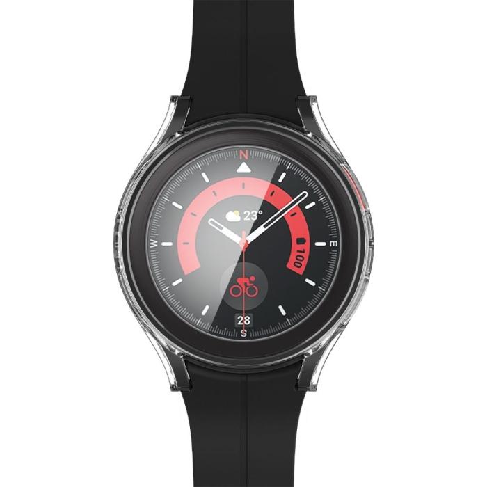 Bild 4, Spigen Galaxy Watch 5 Pro 45mm Skal Thin Fit / Härdat Glas Transparent