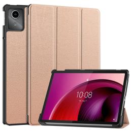 Lenovo Tab M11 Fodral Tri-Fold Läder Roséguld