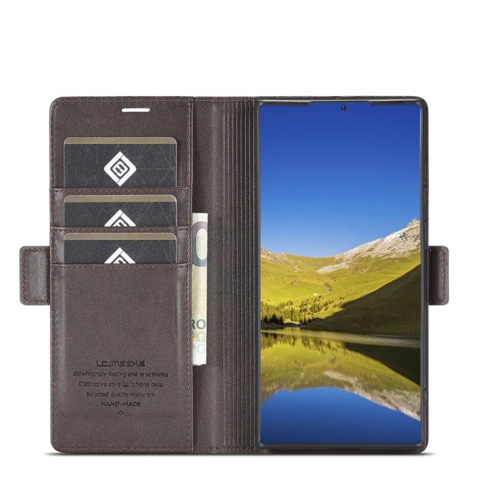 Bild 5, LC.IMEEKE Samsung Galaxy S22 Ultra Fodral Läder Brun