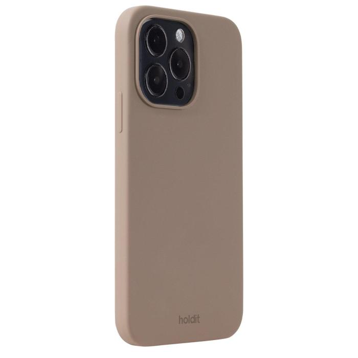 Bild 2, holdit iPhone 14 Pro Max Mobilskal Silikon Mocha Brown