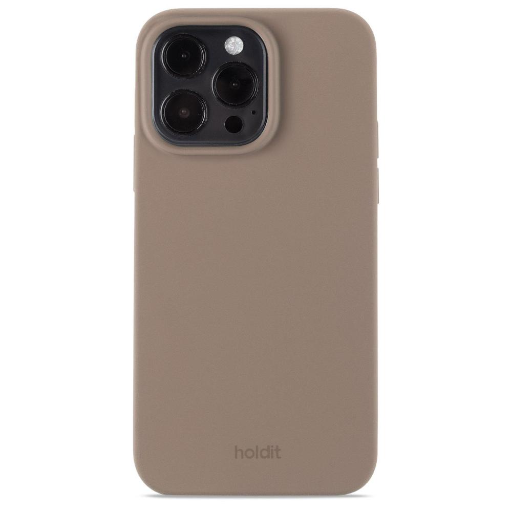 holdit iPhone 14 Pro Max Mobilskal Silikon Mocha Brown