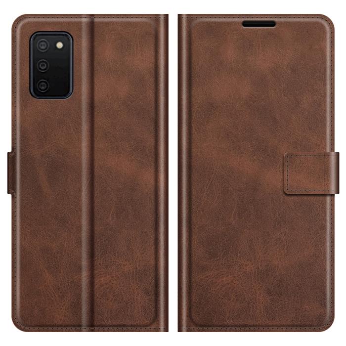 Bild 1, Samsung Galaxy A03s Fodral Läder Brun
