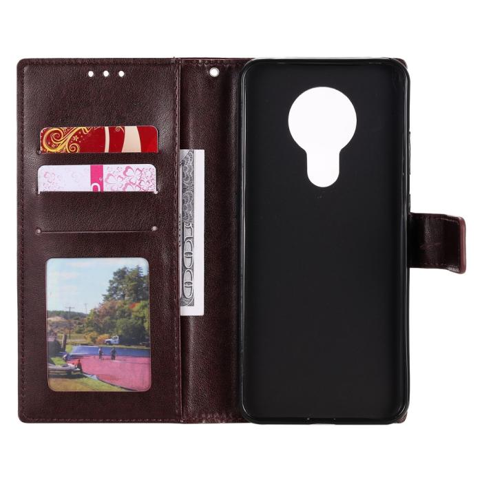 Bild 5, Nokia G10 / G20 Fodral Tryckt Mandala Läder Brun