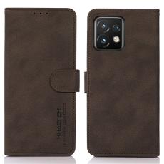 KHAZNEH Motorola Edge 40 Pro 5G Fodral Retro Läder Brun