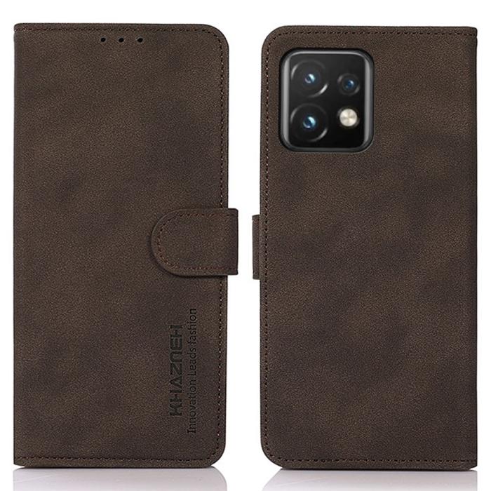 Bild 1, KHAZNEH Motorola Edge 40 Pro 5G Fodral Retro Läder Brun