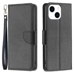 iPhone 15 Fodral Shark Litchi Läder Svart