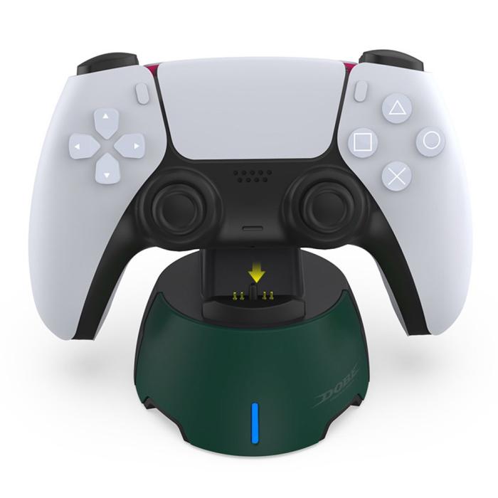 Bild 2, DOBE Sony Playstation PS5 Laddstation Grön
