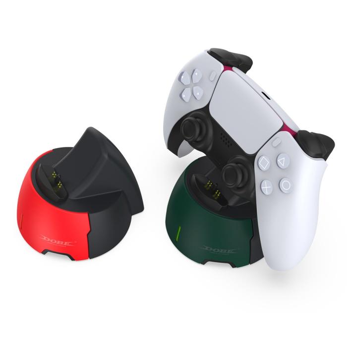 Bild 4, DOBE Sony Playstation PS5 Laddstation Grön