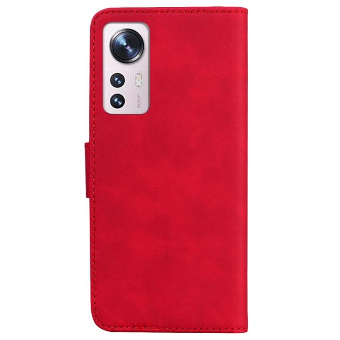 Bild 3, Xiaomi 12 Pro Fodral Skin Touch Röd