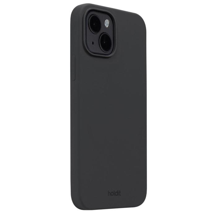 Bild 2, holdit iPhone 15 Plus Mobilskal Silikon Svart