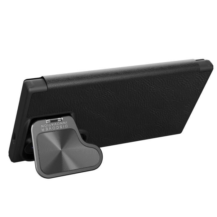Bild 3, NILLKIN Galaxy S24 Plus Fodral Qin Läder Cam Kickstand Svart