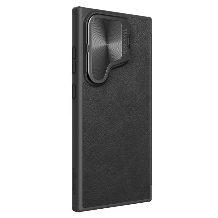 Bild 5, NILLKIN Galaxy S24 Plus Fodral Qin Läder Cam Kickstand Svart