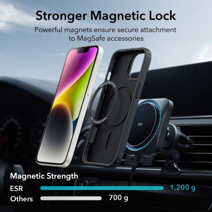 Bild 3, ESR iPhone 15 Plus / 14 Plus Skal CH MagSafe HaloLock Svart