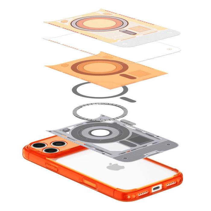 Bild 6, Spigen iPhone 18 Pro Max / 17 Pro Max Skal MagSafe Tangerine