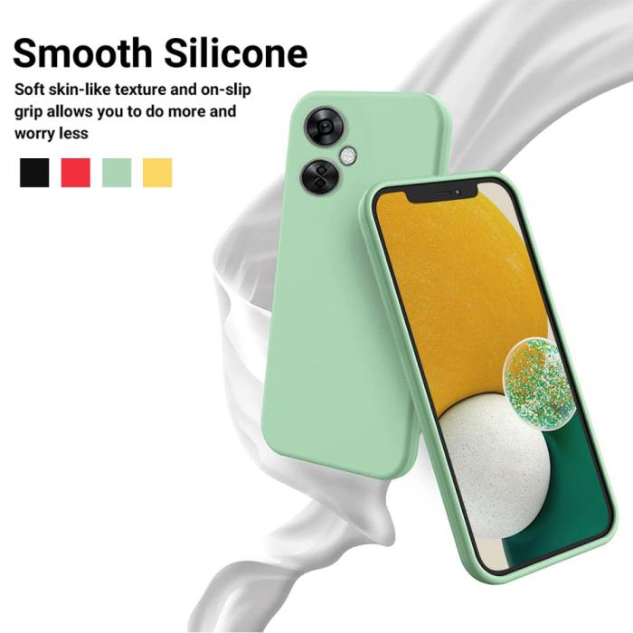 Bild 3, OnePlus Nord CE 3 Lite 5G Skal Liquid Silikon Grön
