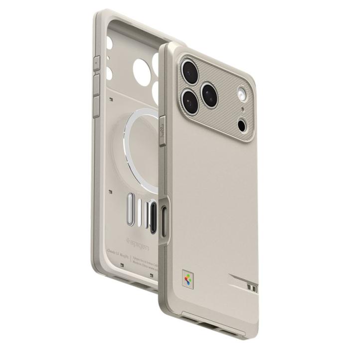 Bild 2, Spigen iPhone 17 Pro Skal MagSafe Classic LS Stone