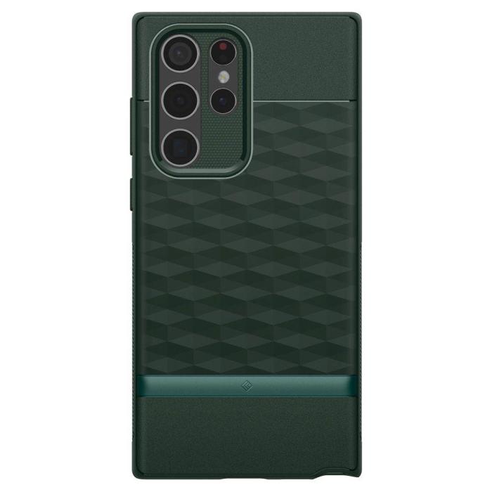 Bild 2, Spigen Caseology Samsung Galaxy S22 Ultra Skal Parallax Grön